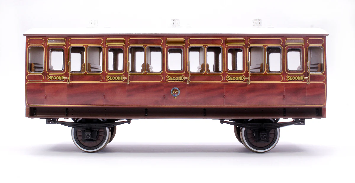 7P-020-200 Stroudley 4 Wheel Suburban Oil Lit 2nd Mahogany 507 - Image 2