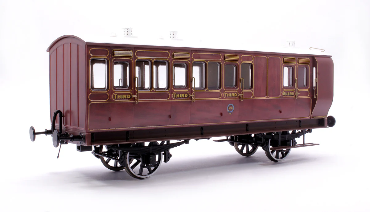 7P-020-500D Stroudley 4 Wheel Main Line Oil Lit Brake 3rd Mahogany 1031 - DCC & Light Bar Fitted - Image 3