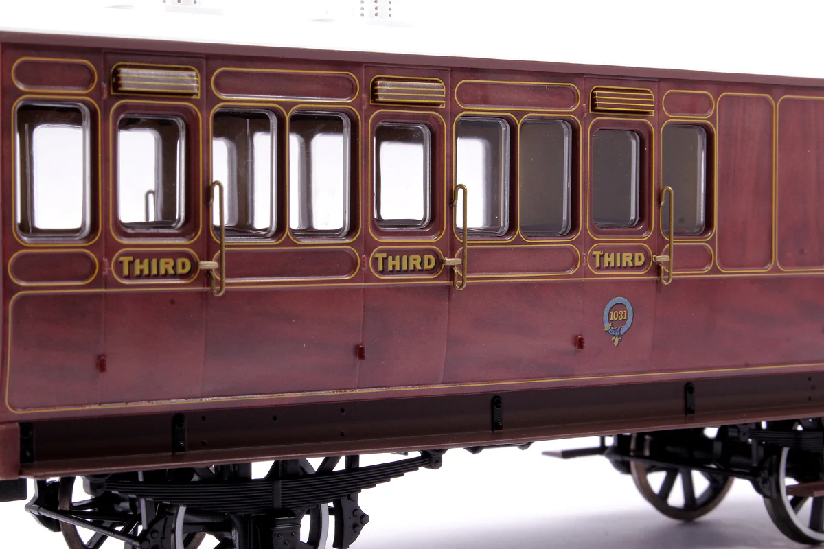 7P-020-500D Stroudley 4 Wheel Main Line Oil Lit Brake 3rd Mahogany 1031 - DCC & Light Bar Fitted - Image 4