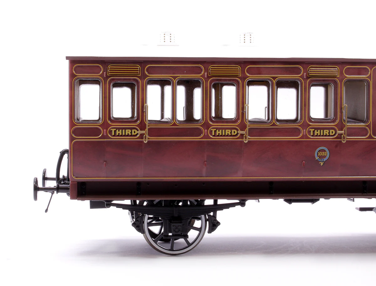 7P-020-501D Stroudley 4 Wheel Main Line Oil Lit Brake 3rd Mahogany 1032 DCC LBF - Image 5