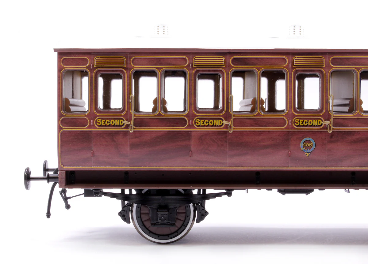 7P-020-900D Stroudley 4 Wheel Main Line Oil Lit 2nd Mahogany 456 - DCC & Light Bar Fitted - Image 5