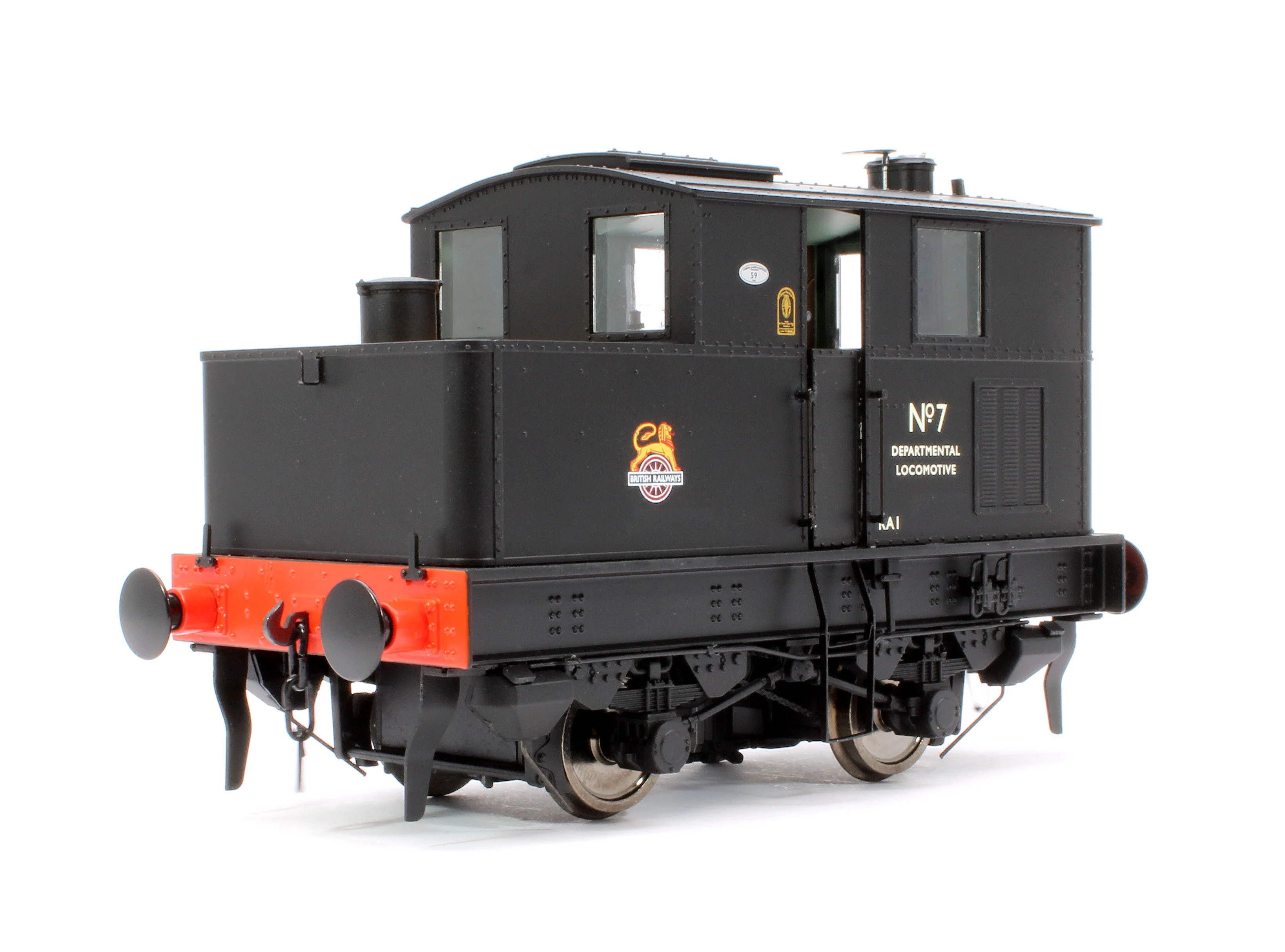 7S-005-012D Sentinel Y1/Y3 BR Early Crest Departmental No 7 Steam Locomotive - DCC Fitted