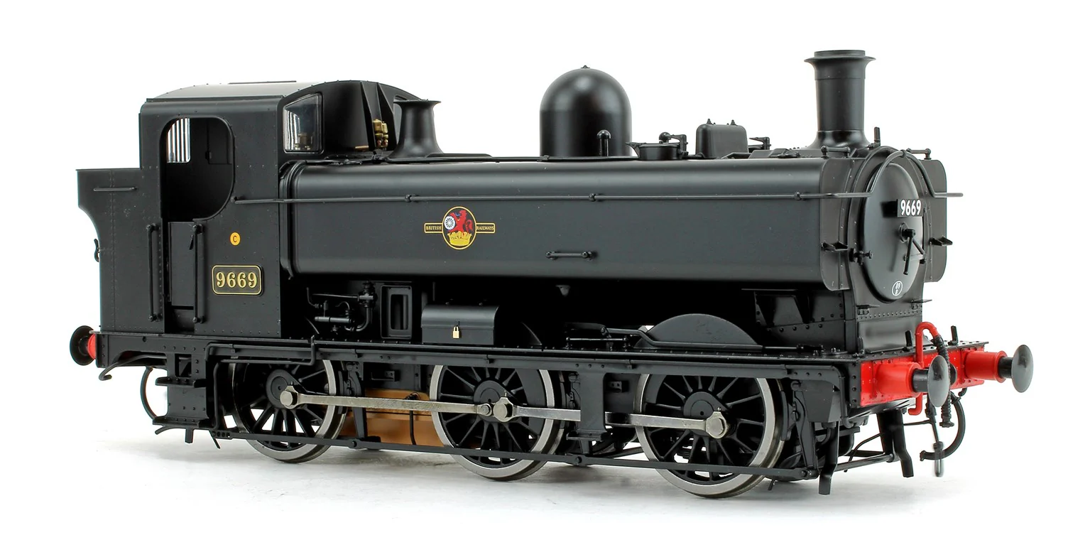 7S-007-007 Class 57xx Pannier 9669 BR Black Late Crest - Image 2