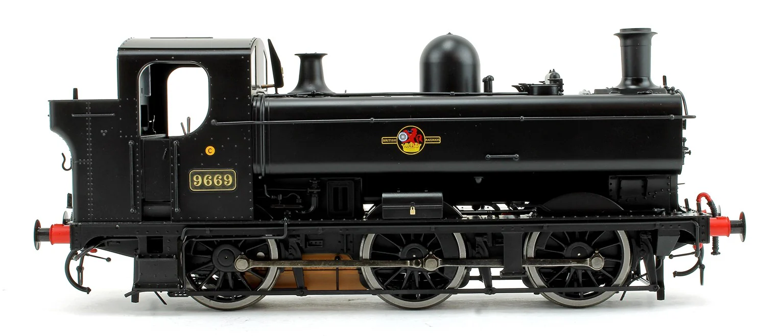 7S-007-007 Class 57xx Pannier 9669 BR Black Late Crest - Image 3