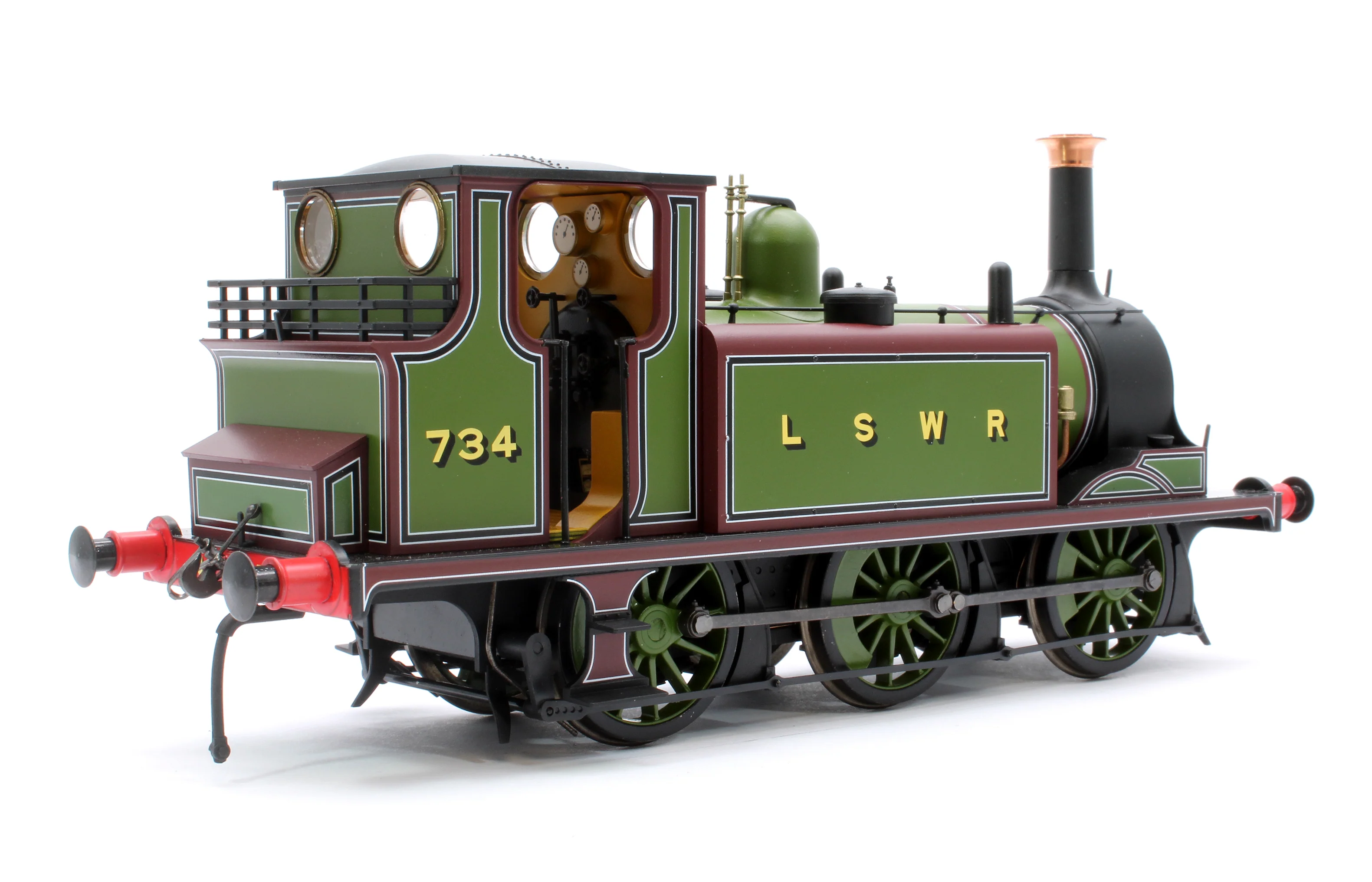 7S-010-014S Terrier A1 734 LSWR Green - Steam Tank Locomotive - DCC Sound - Image 3