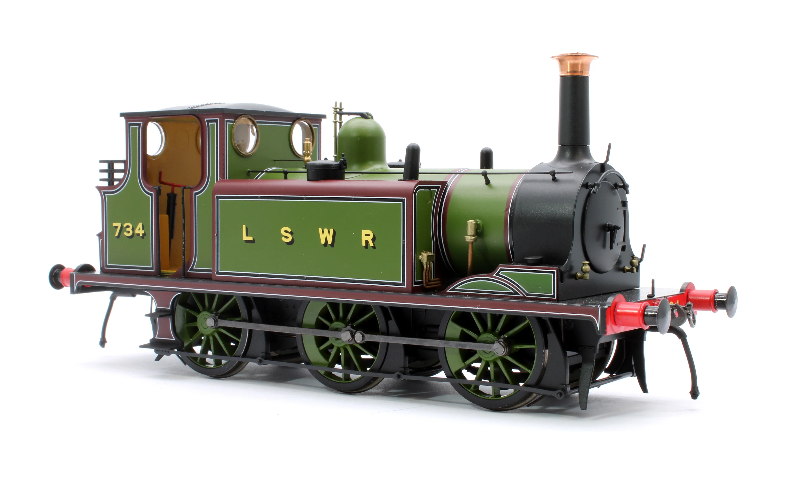 7S-010-014S Terrier A1 734 LSWR Green - Steam Tank Locomotive - DCC Sound - Image 4