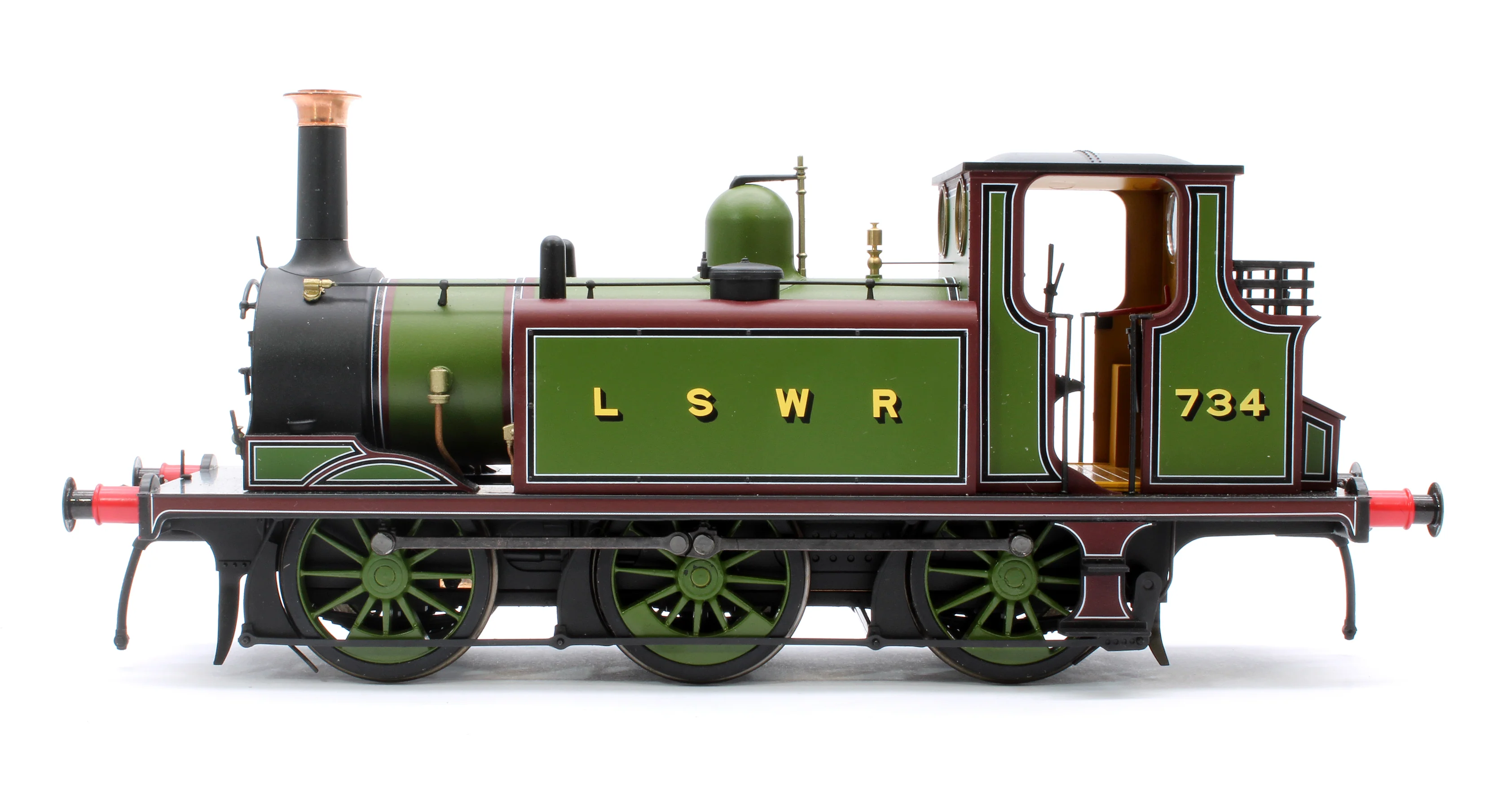 7S-010-014S Terrier A1 734 LSWR Green - Steam Tank Locomotive - DCC Sound - Image 5
