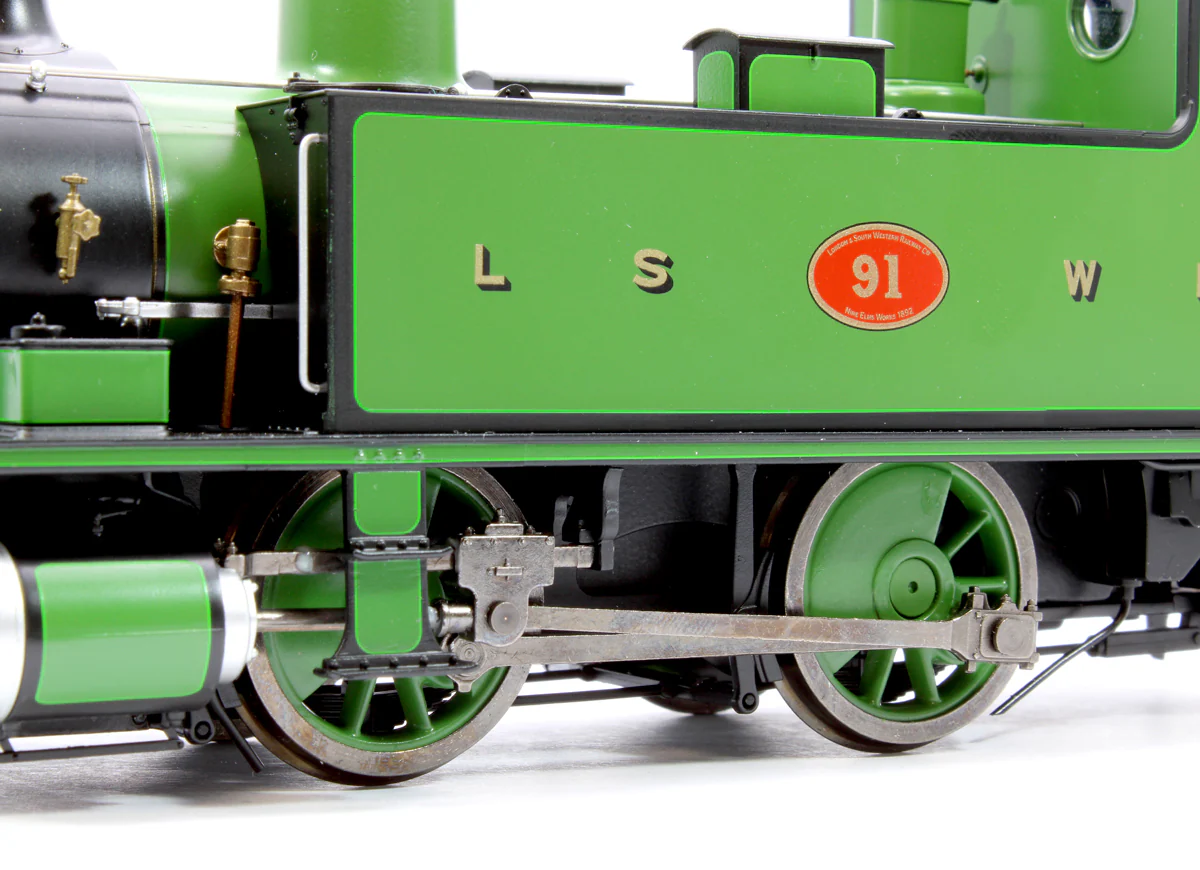 7S-018-006D L&SWR B4 0-4-0T Lined Green 91 - Steam Tank Locomotive - DCC Fitted - Image 7