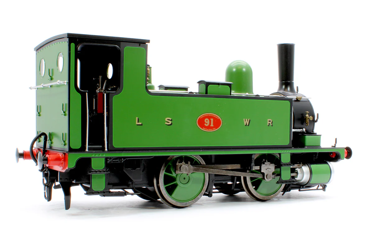 7S-018-006S L&SWR B4 0-4-0T Lined Green 91 - Steam Tank Locomotive - Sound Fitted - Image 3