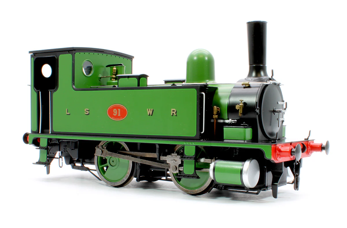 7S-018-006S L&SWR B4 0-4-0T Lined Green 91 - Steam Tank Locomotive - Sound Fitted - Image 4