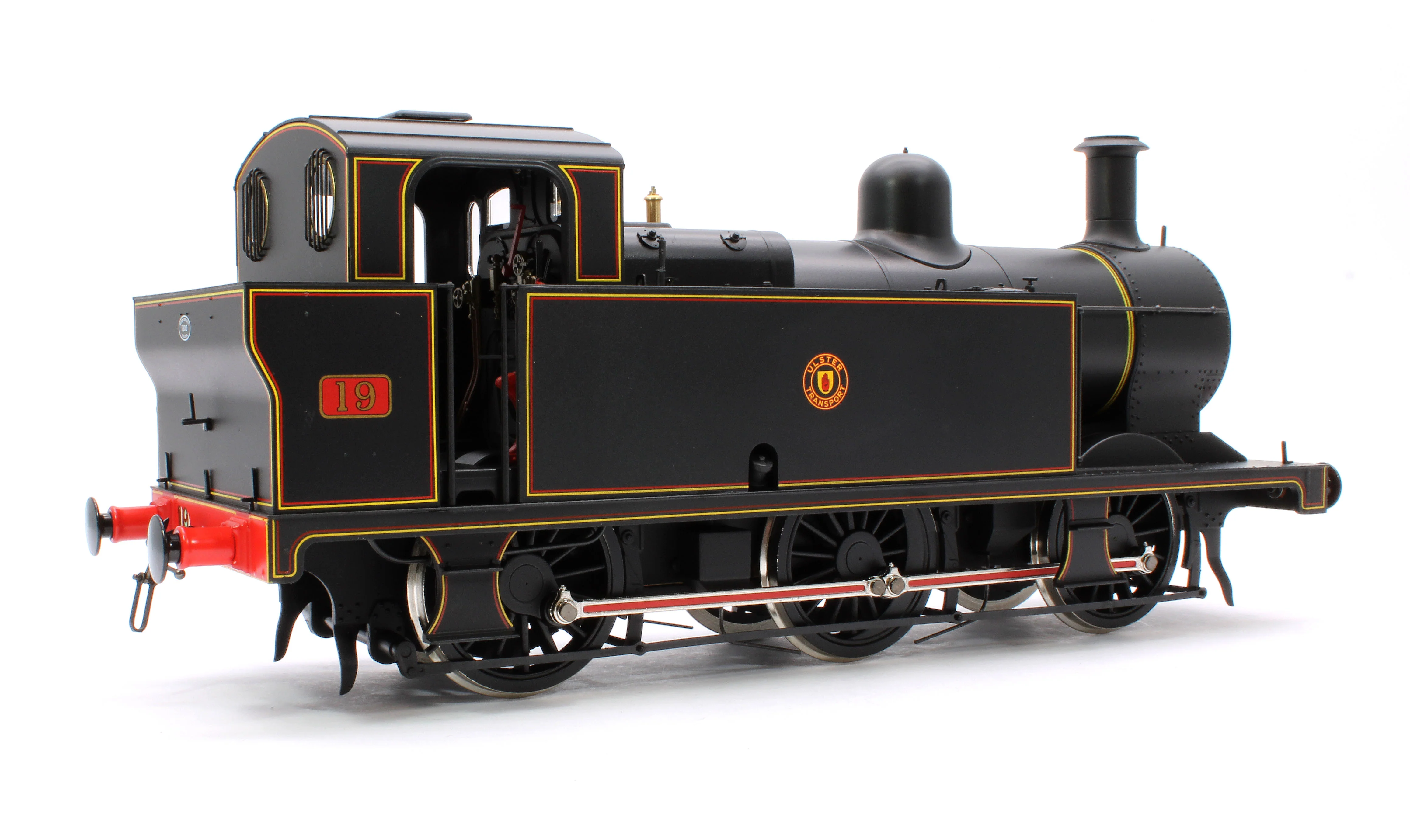 7S-026-008D Class 3F Jinty NCC Black 0-6-0 Tank Locomotive No.19 - DCC Fitted - Image 3