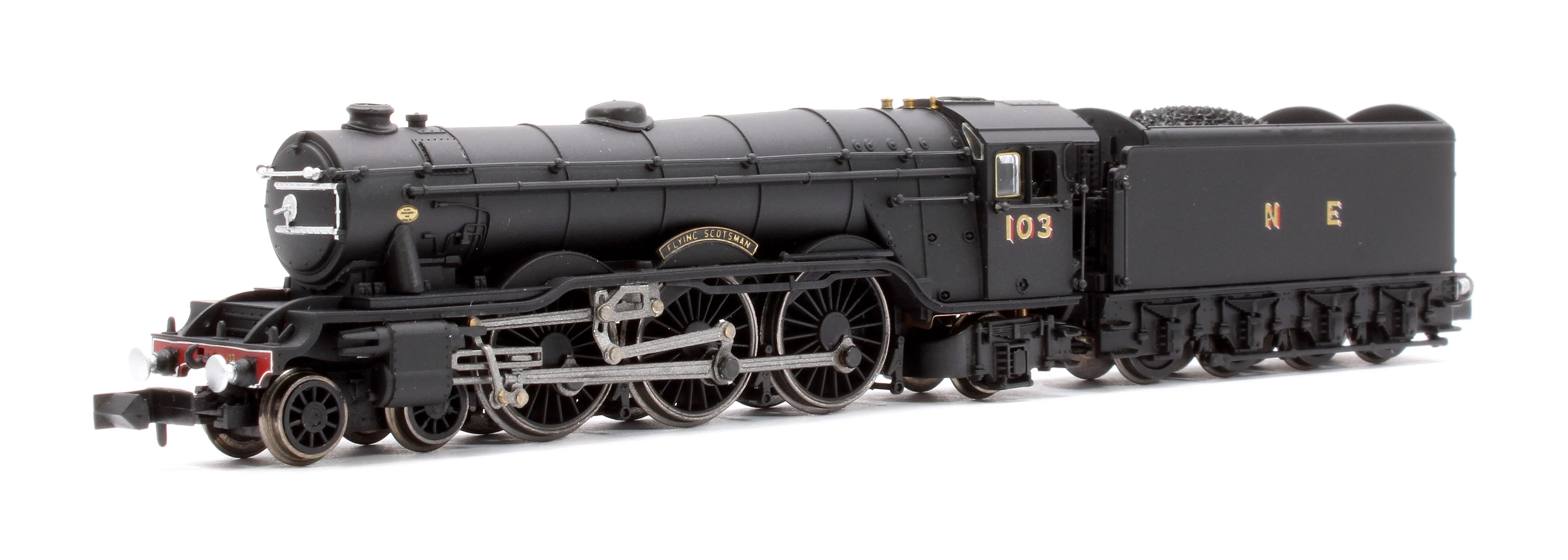 2S-011-002D A10 Flying Scotsman 103 Wartime Black NE Steam Locomotive - DCC Fitted