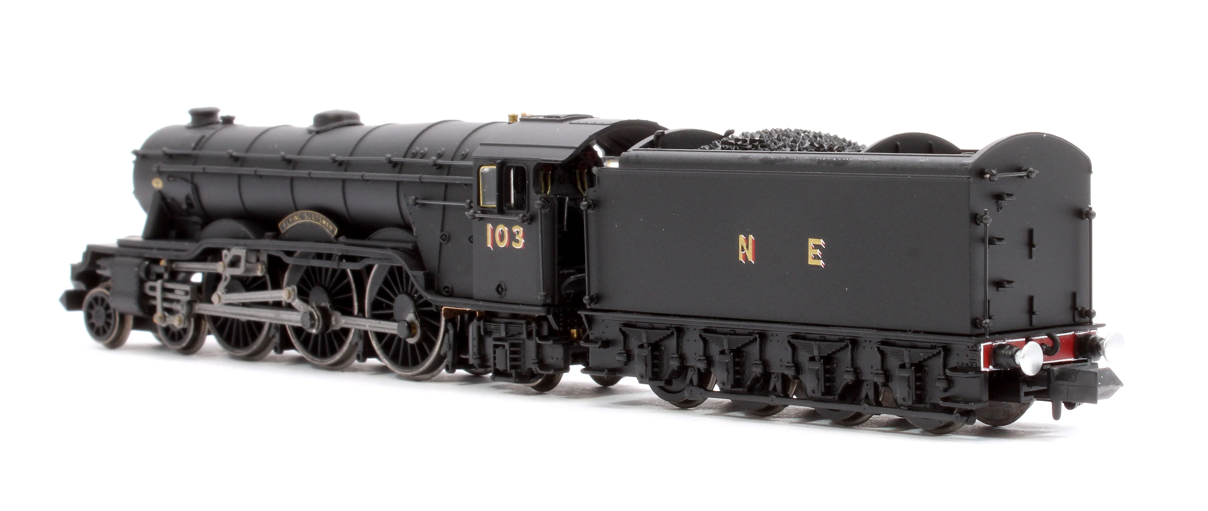 2S-011-002D A10 Flying Scotsman 103 Wartime Black NE Steam Locomotive - DCC Fitted - Image 2