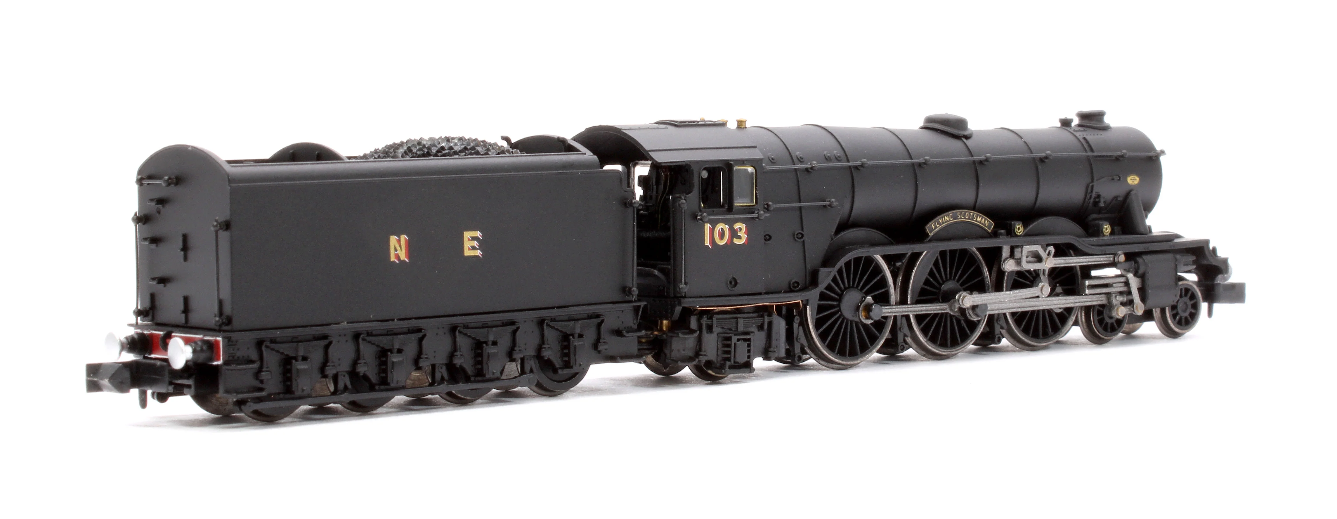 2S-011-002D A10 Flying Scotsman 103 Wartime Black NE Steam Locomotive - DCC Fitted - Image 3