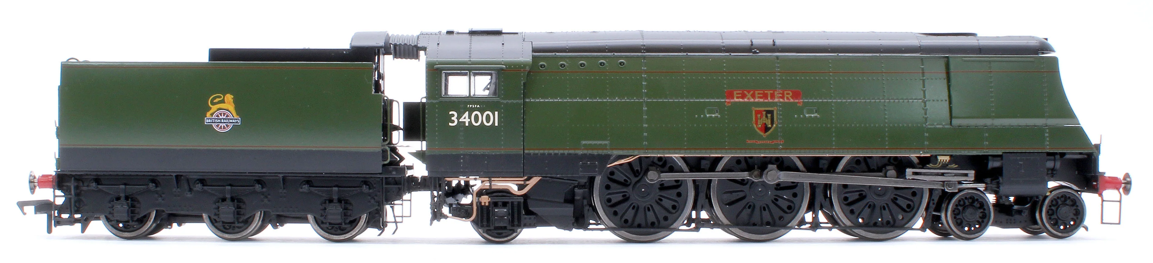 BL-002-005 Black Label West Country Exeter 34001 B.R. Green Early Crest Steam Locomotive - DCC Sound & Smoke - Image 5