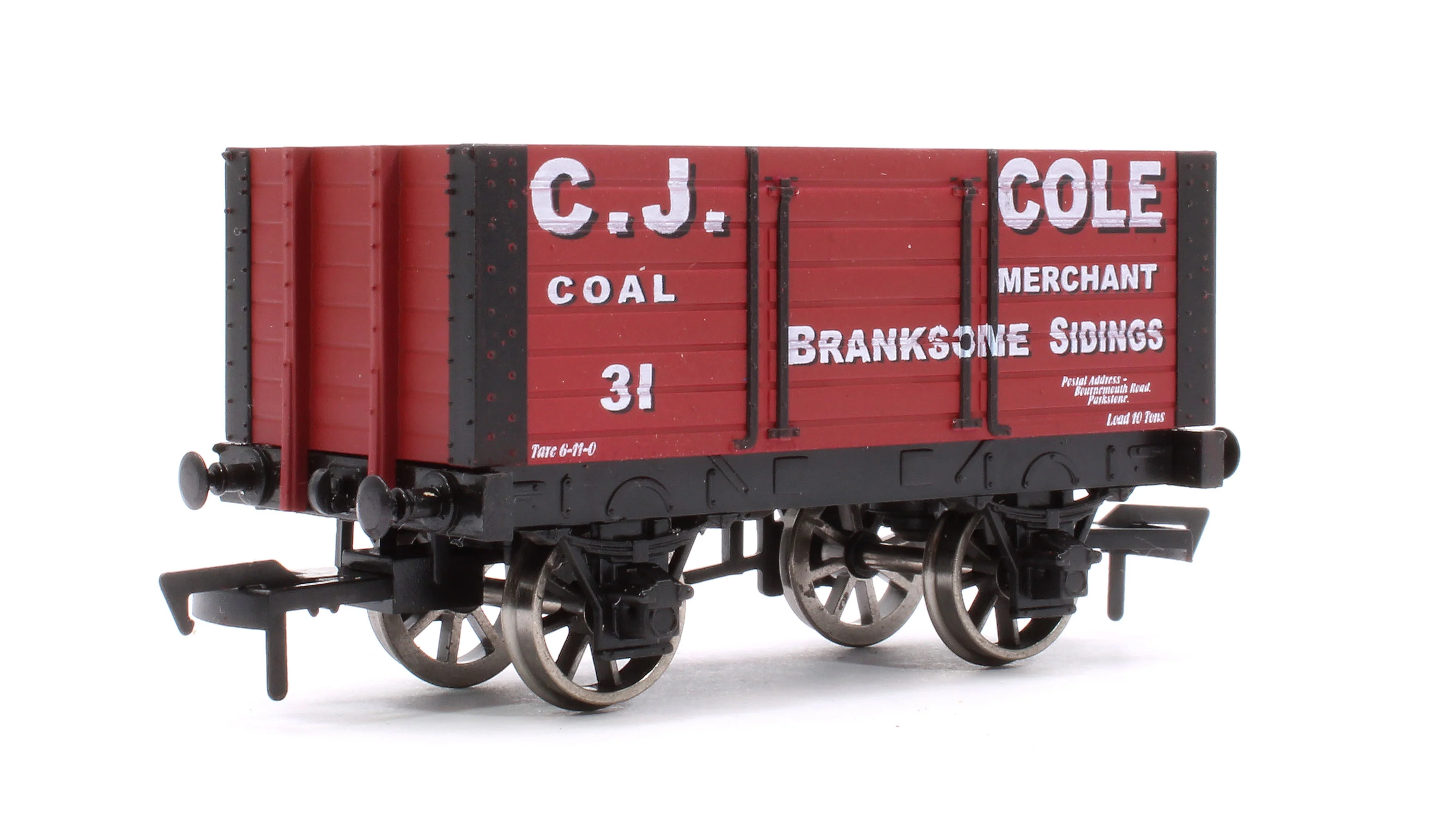 CJC Pre-Owned 10T No.31 8 Plank Open Wagon 'C.J.Cole Coal Merchant' - Image 3
