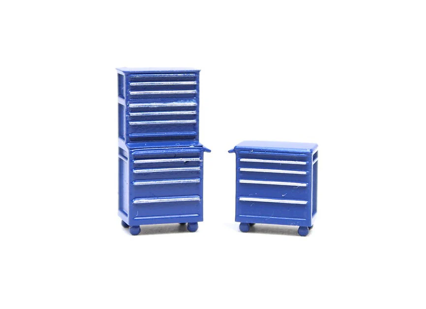 BSMDDB2 Dark Blue Mechanic Drawers Car Garage Accessory - Pack of 2