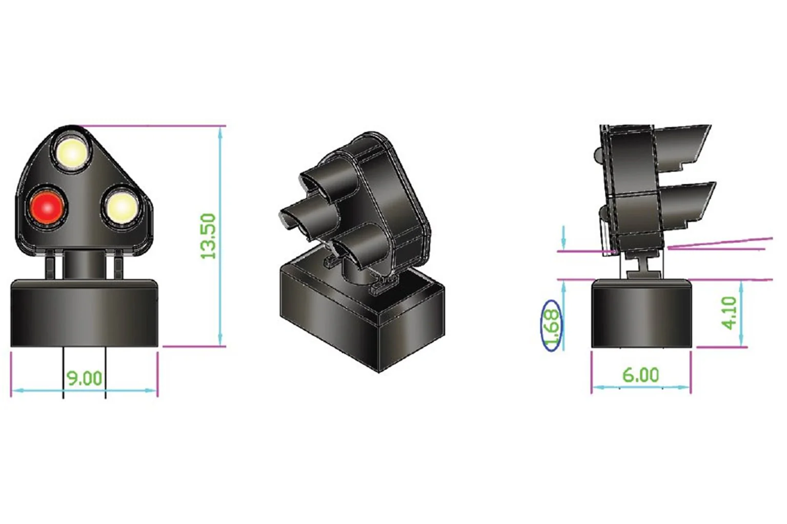 DCD-GS-BR-D 12x 2-wire DIESEL Era 3-light Ground Signal - Image 3