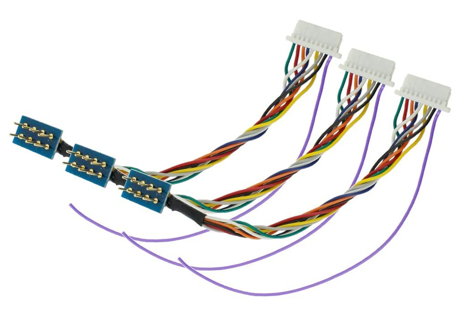 DCD-HZ218.3 NEM652 8 Pin to JST Harness (For ZNmini.4 Decoders) (3 Pack)