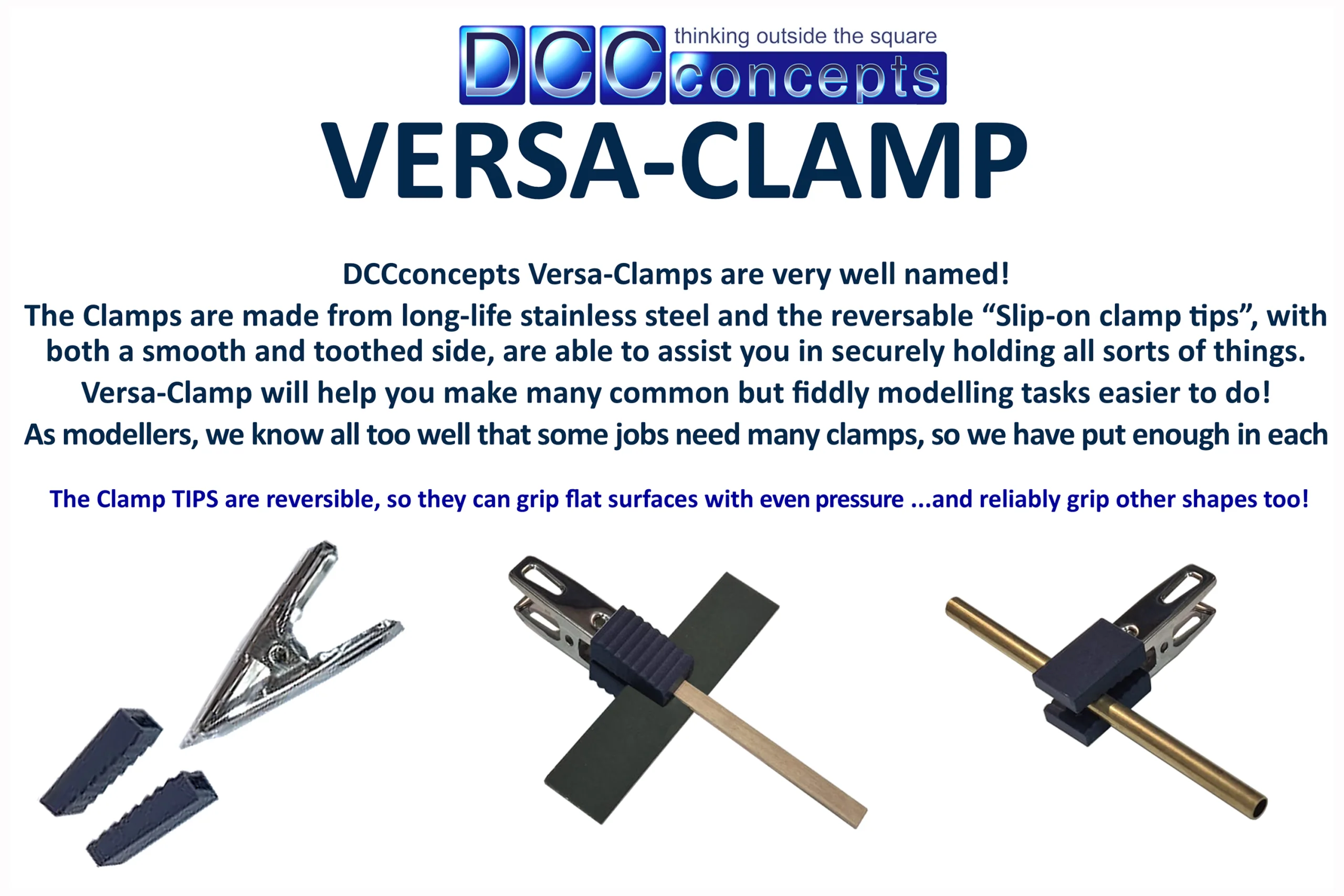 DCT-VC.10 DCCconcepts Versa-Clamp Set (10pcs) - Image 2