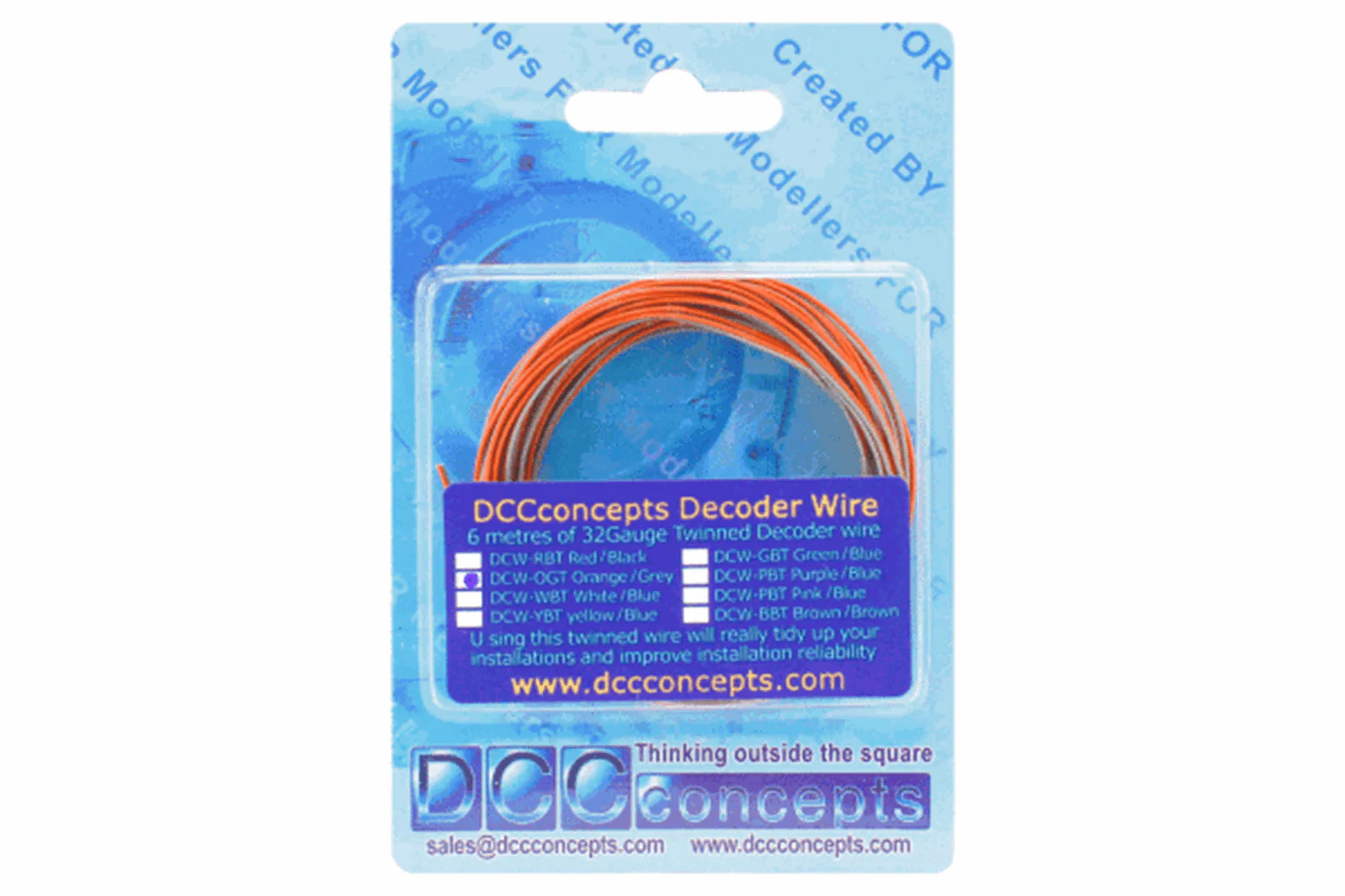 DCW-32OGT TWIN Wire Decoder Stranded 6m (32g) Orange/Grey - Image 3