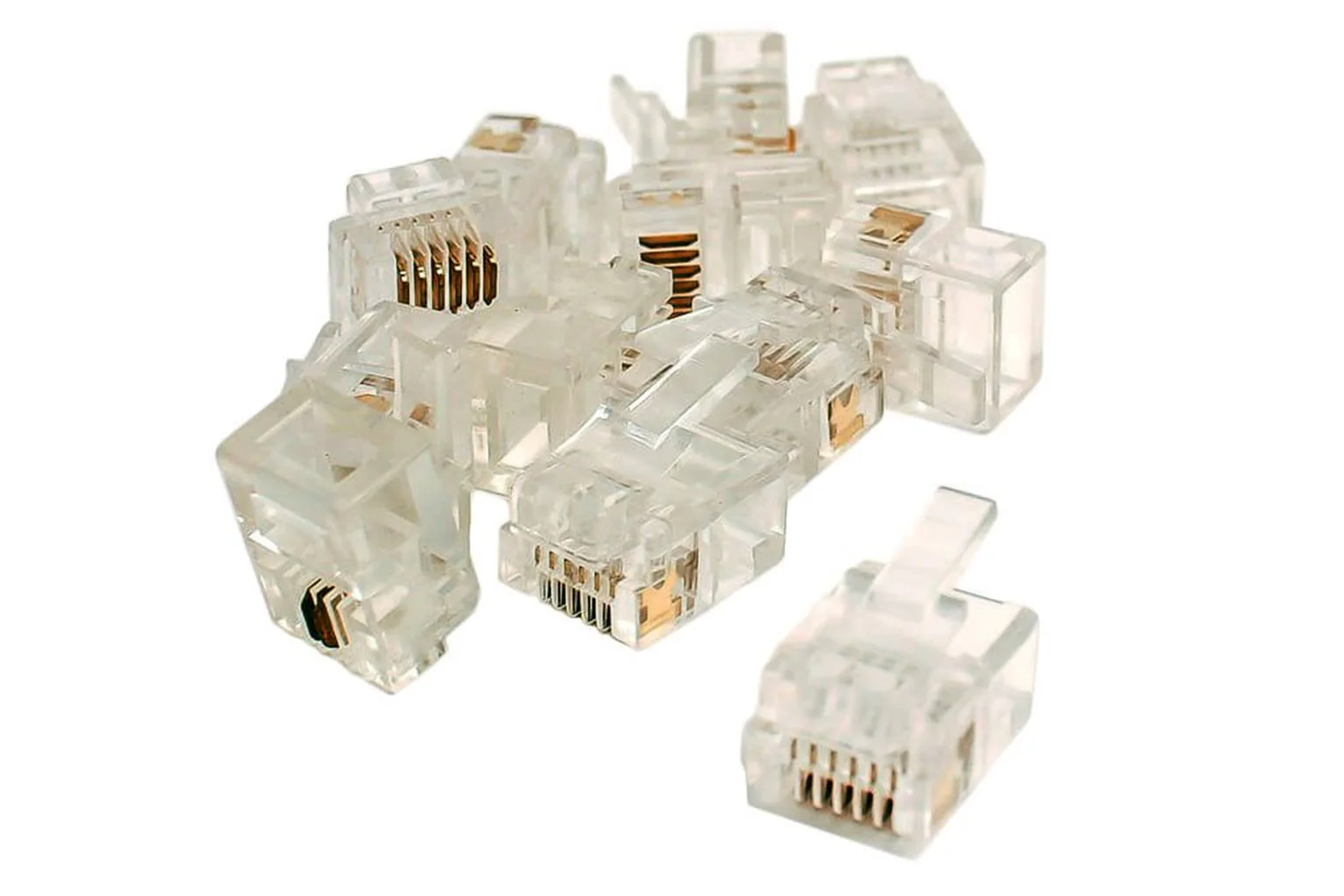 DCW-6P6C-12 6P6C Connectors (For DCC Data Bus) (12 Pack)