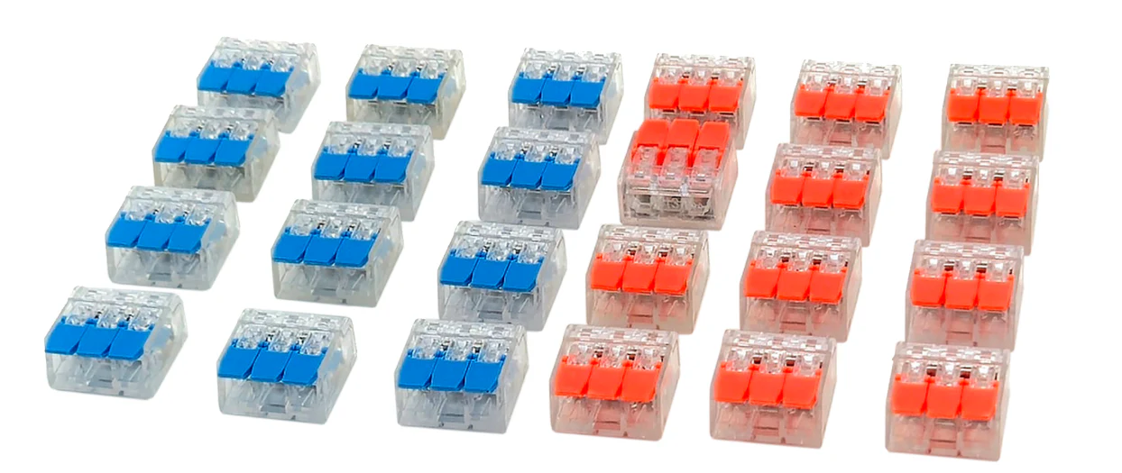 DCW-iL3.24 Solder-Free 3 Terminal i-Link Connectors (24-pack) - Image 2