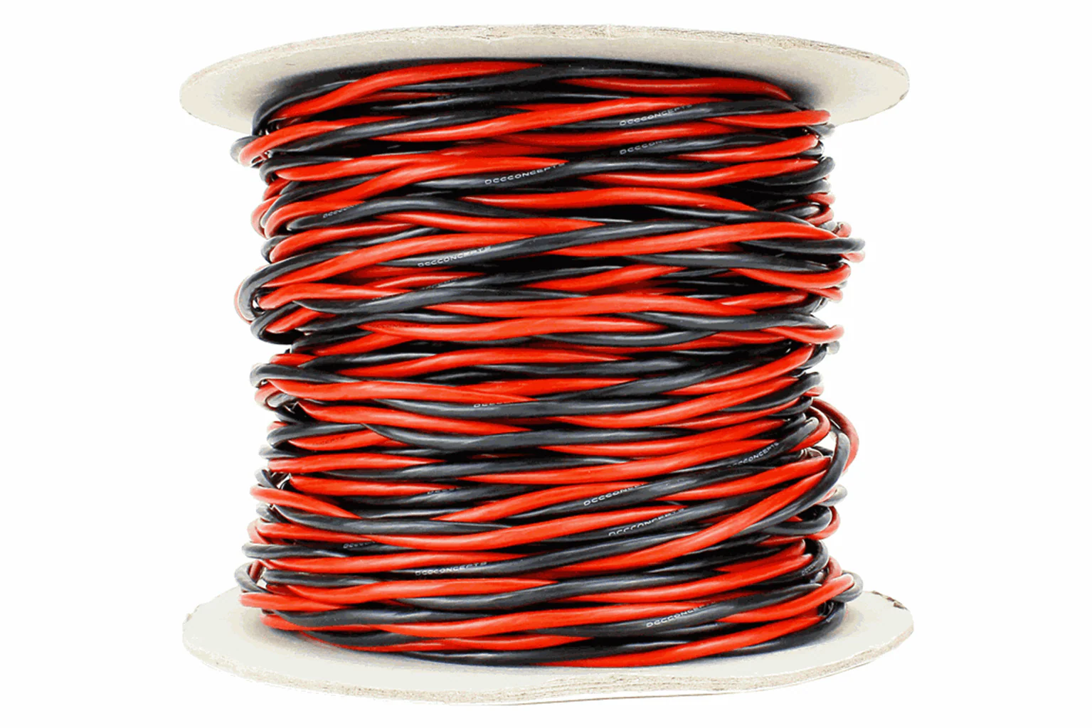 DCW-TW50-3.5 Twisted Bus Wire 50m of 3.5mm (11g) Twin Red/Black