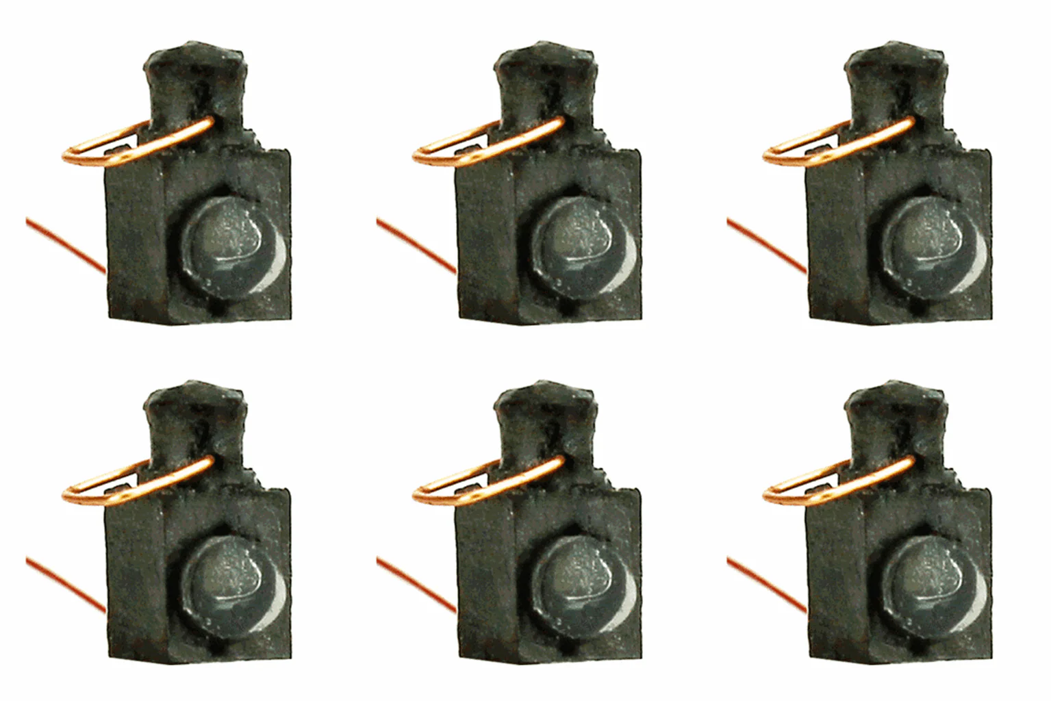 DML-LLBWH-S Working Loco Lamps LMS/BR (O or S Scale) White (6 Pack)