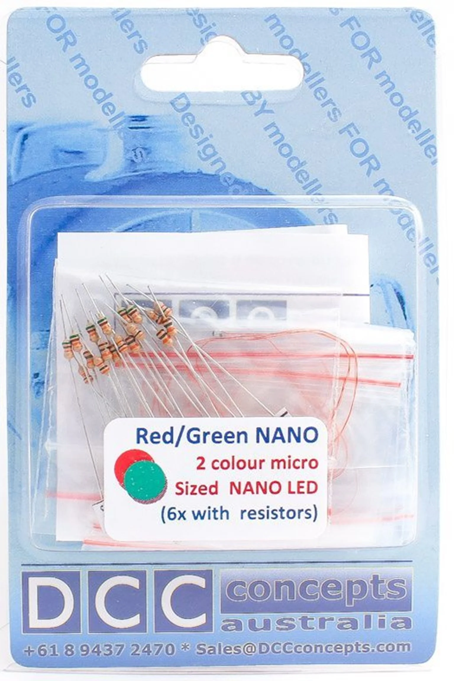 LED-NLRG NANOlight (w/resistors) 6x (2-Colour) Red/Green - Image 2