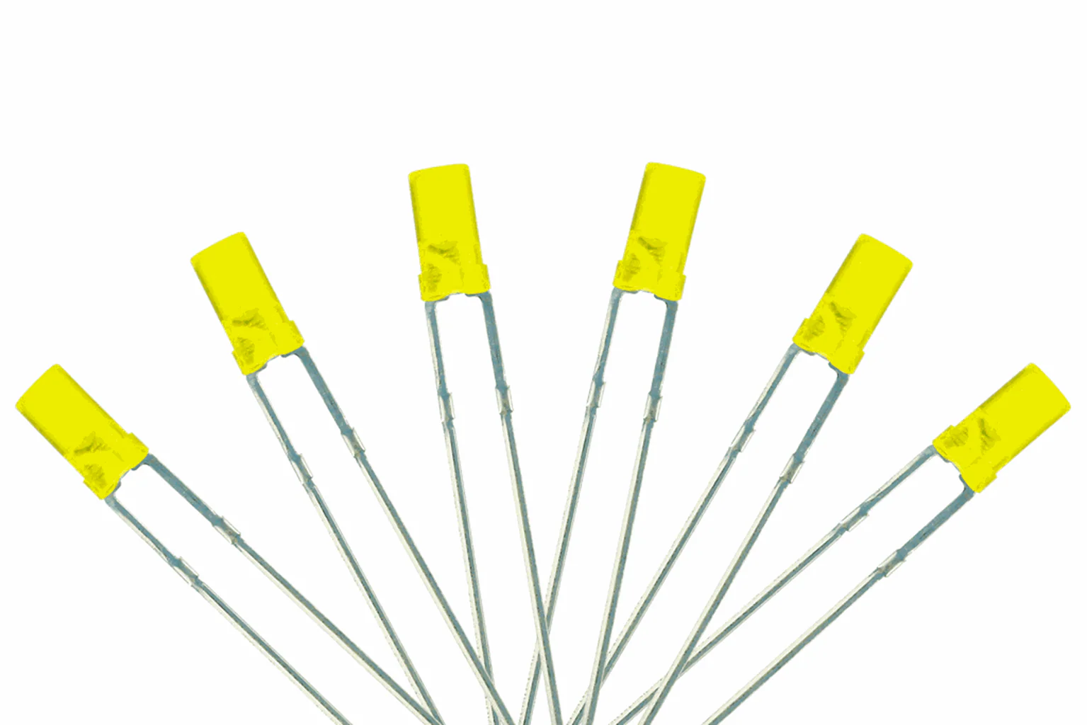 LED-YLF3 Flat Front Type 6x 3mm (w/Resistors) Signal Yellow