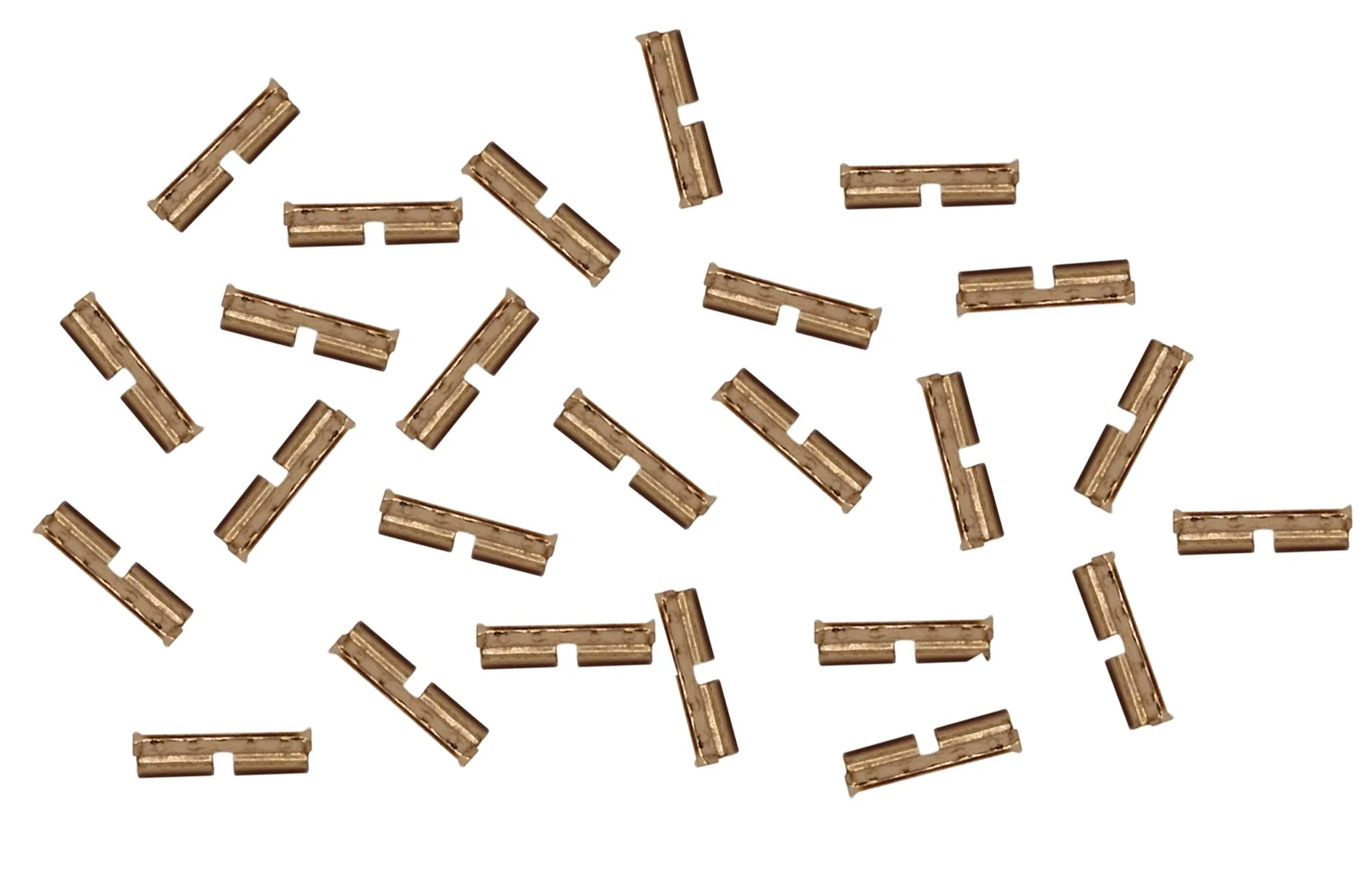LTK-RJ25.4 4-Bolt Rail Joiners (Bullhead) Phosphor Bronze 4mm scale - 25 Pack