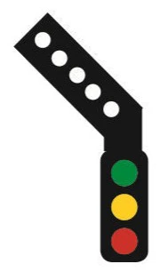 TTDS3L DCC Signal (LH Feather) 3 Aspect Home Distant
