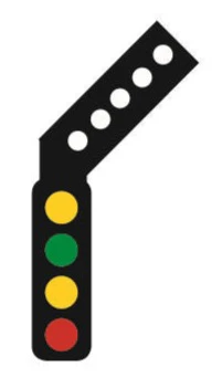 TTDS5R DCC Signal (RH Feather) 4 Aspect Outer Distant