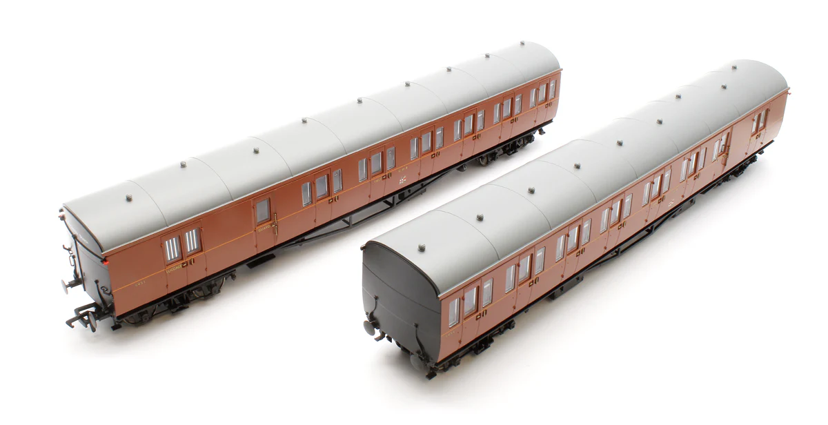 946008 Dia E140 B Set - No.6453 & 6454 'Kingsbridge Branch No.2' GWR Wartime Brown Livery