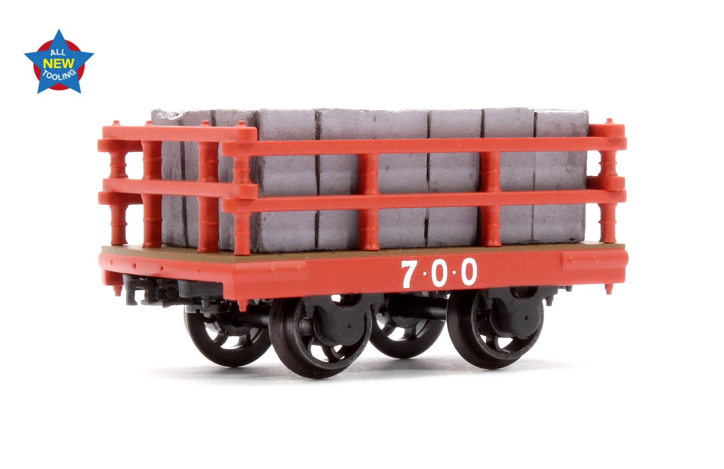 73-028 Dinorwic Slate Wagon with sides Red (With Load)