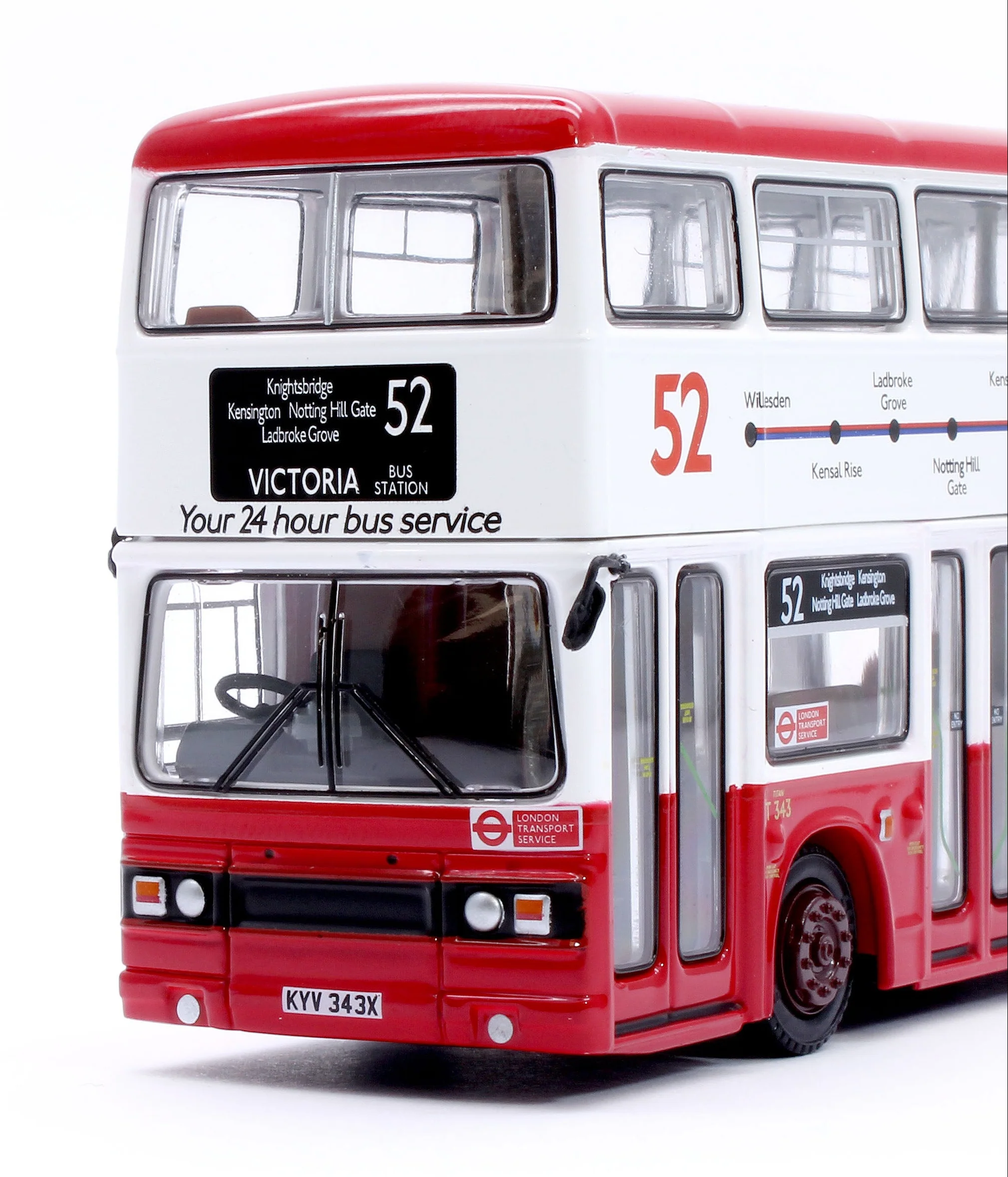 E28831 Leyland Titan B15 London Coaches T343 Route 52 Victoria Bus Station - Image 6