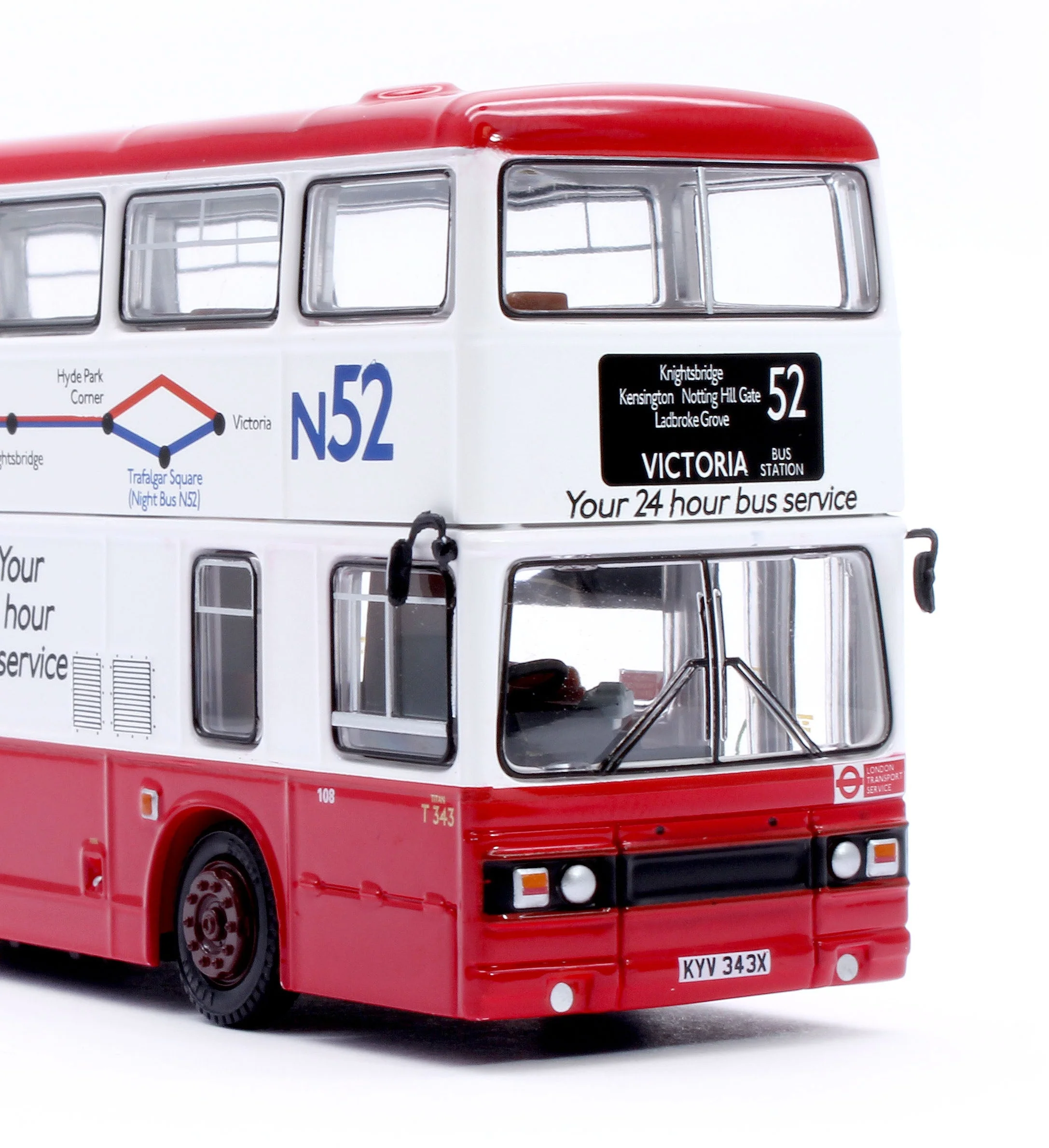E28831 Leyland Titan B15 London Coaches T343 Route 52 Victoria Bus Station - Image 7