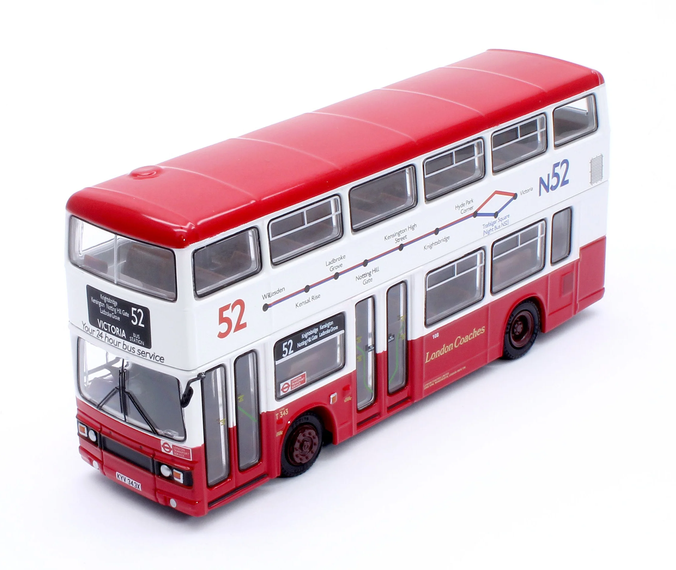 E28831 Leyland Titan B15 London Coaches T343 Route 52 Victoria Bus Station - Image 8
