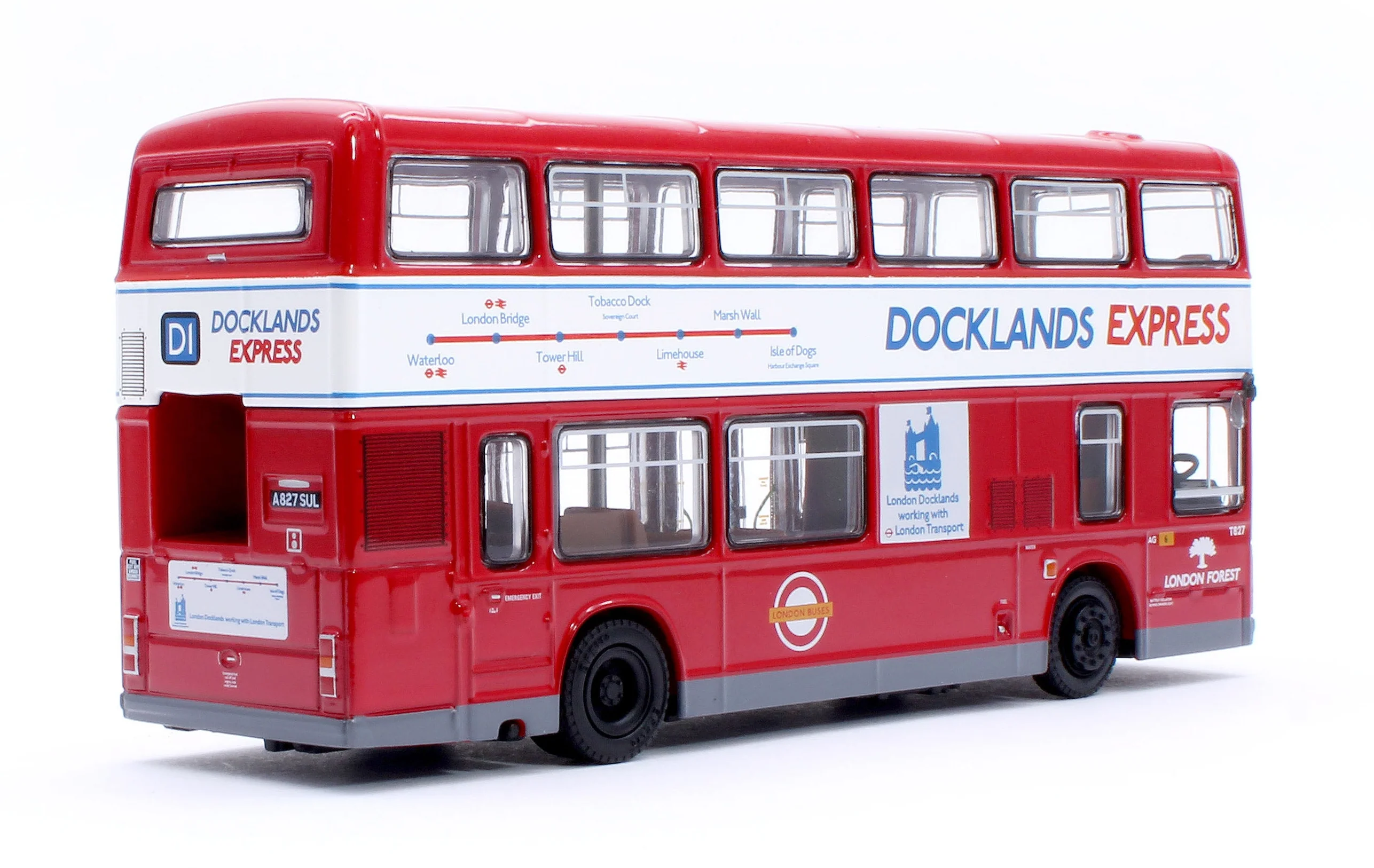 E28833 Leyland Titan B15 London Forest T82 Docklands Express D1 Waterloo Station - Image 2