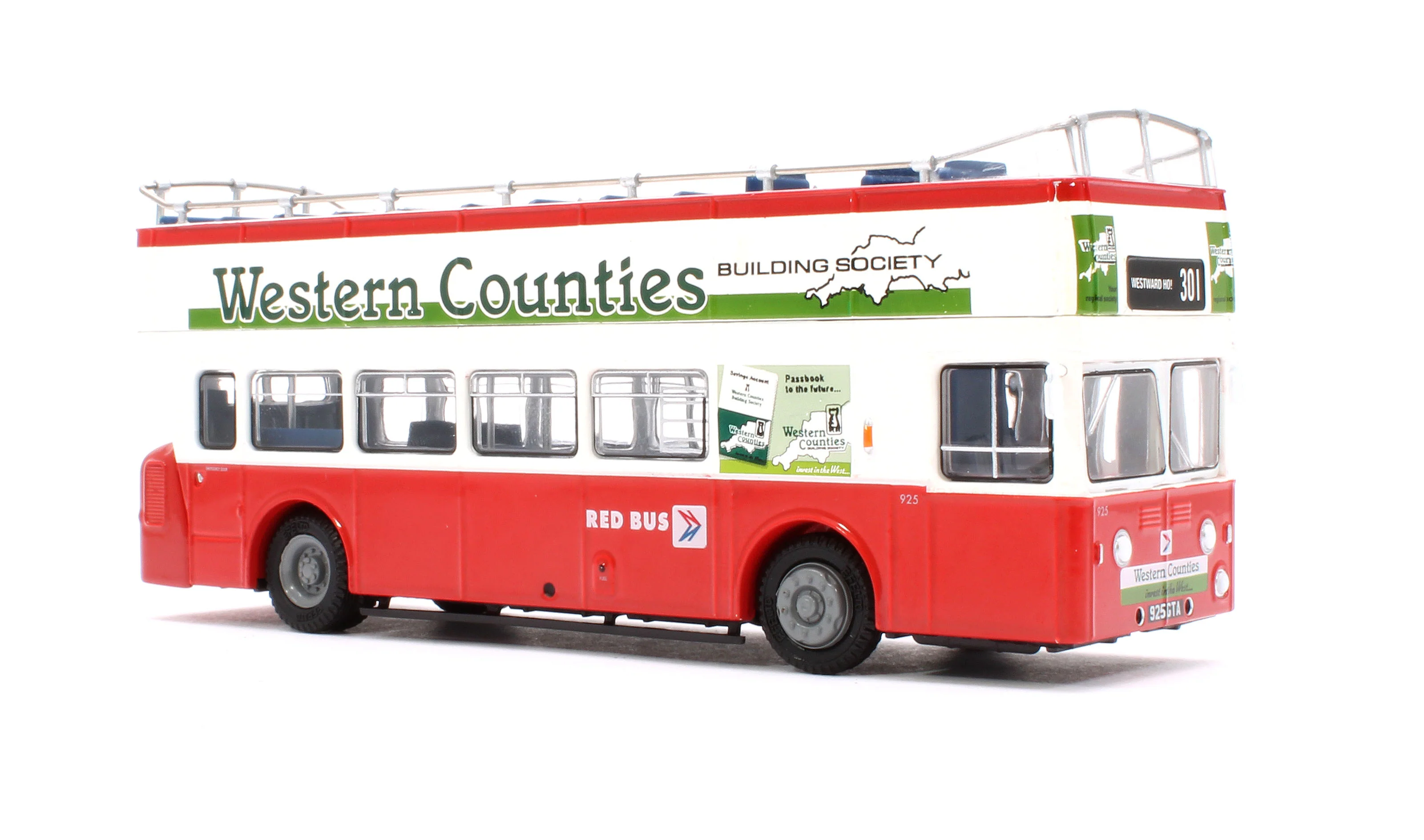 E40803 Leyland Atlantean Open Top Red Bus NBC 925 925GTA - Image 5