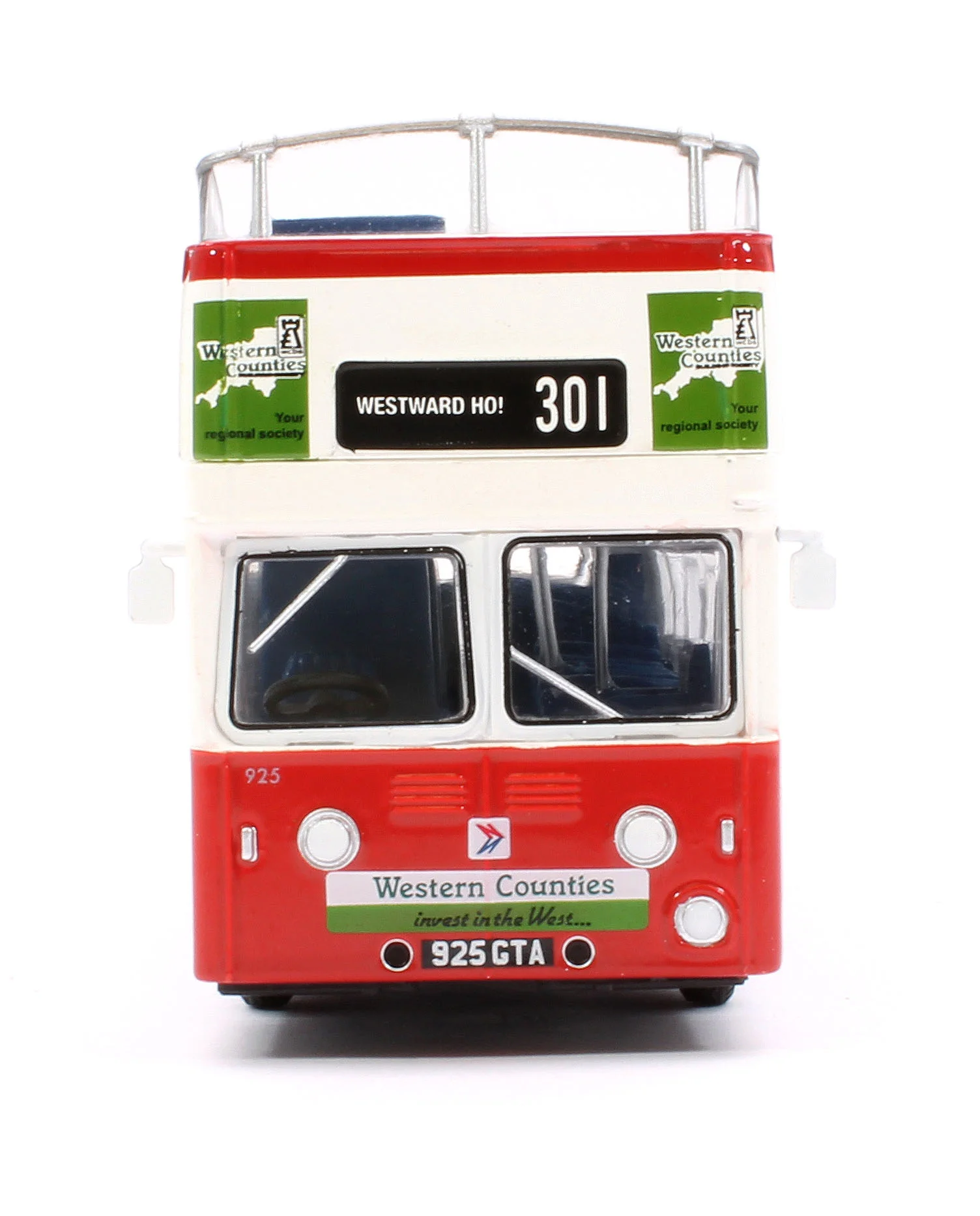 E40803 Leyland Atlantean Open Top Red Bus NBC 925 925GTA - Image 6