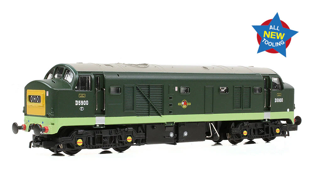 E84516 Class 23 'Baby Deltic' Headcode Box D5900 BR Green (Small Yellow Panels) Diesel Locomotive