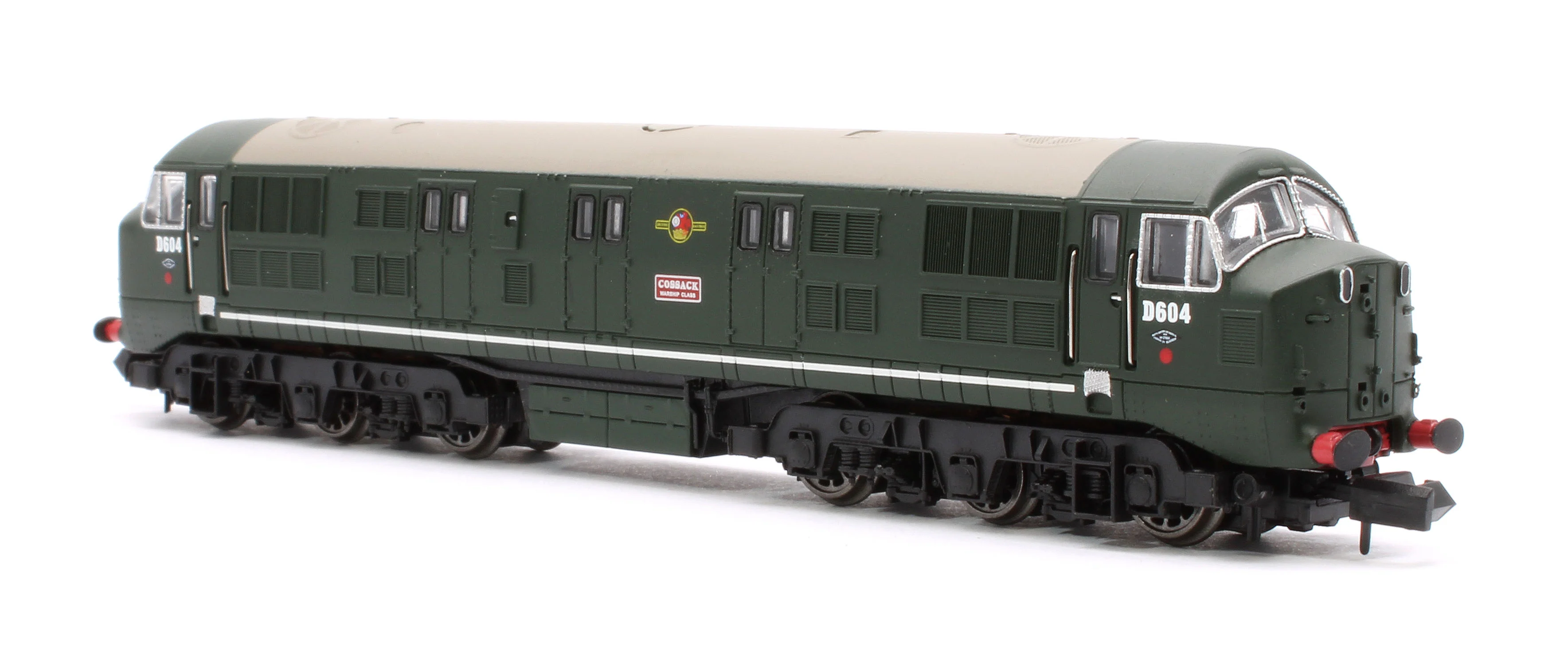 E84527 Class 41 'Warship' Disc Headcode D604 'Cossack' BR Green (Late Crest) Diesel Locomotive - Image 5