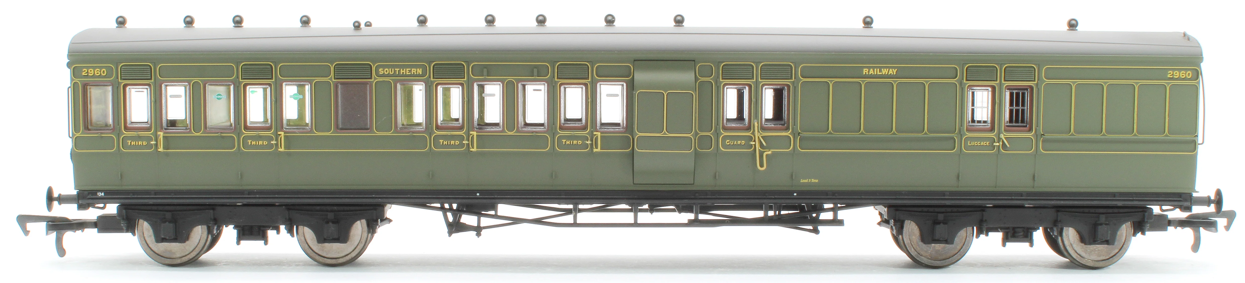 E86012 LSWR Cross Country 4-Coach Pack SR Maunsell Green - Image 4