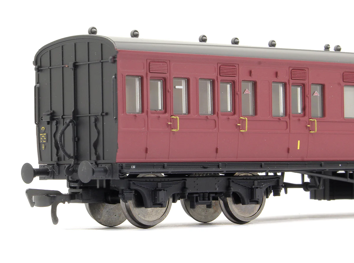 E86014 LSWR Cross Country 3-Coach Pack BR Crimson No. 130 - Image 7