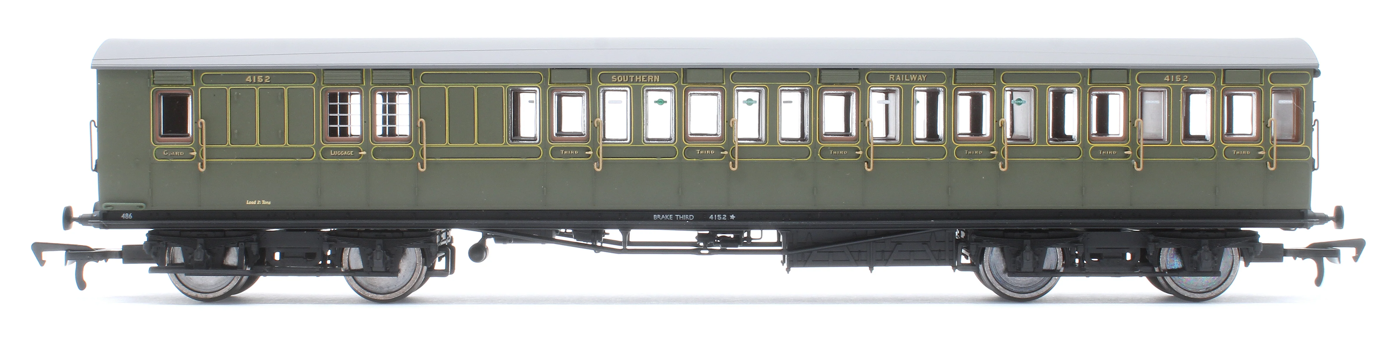 E86021 LBSCR 54ft 'Isle of Wight' 4-Coach Pack SR Maunsell Green No. 486 - Image 5