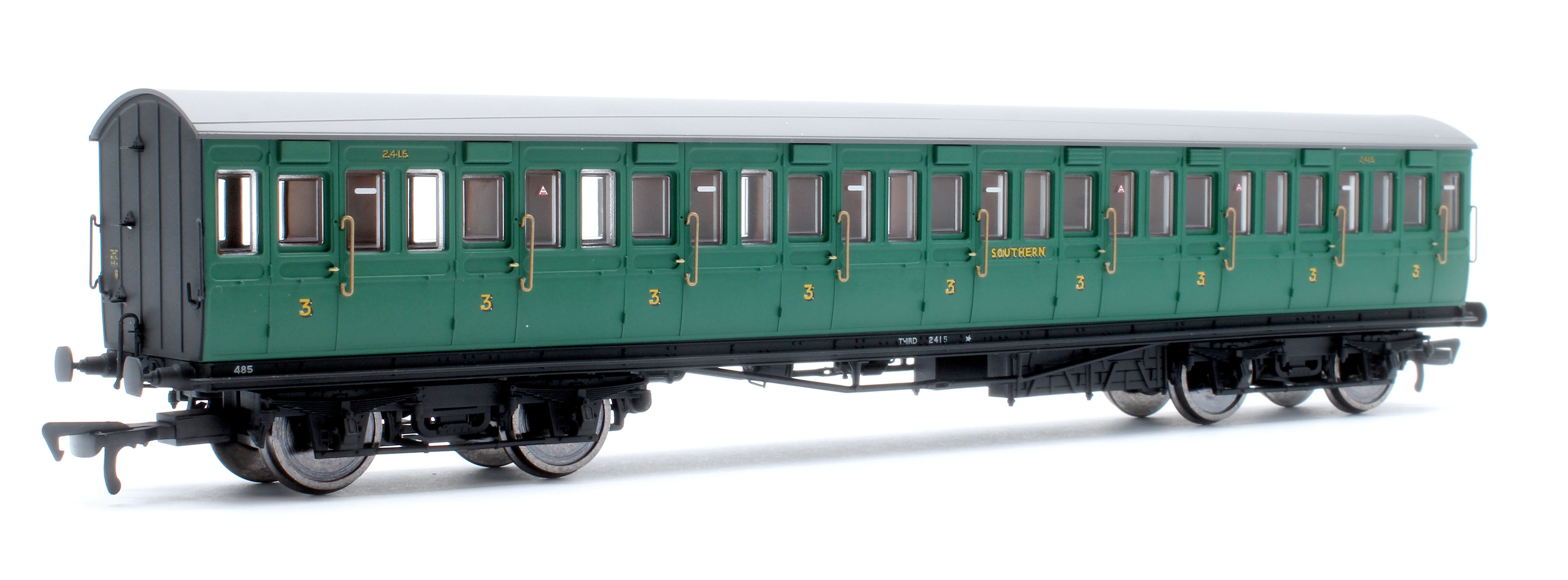 E86022 LBSCR 54ft 'Isle of Wight' 4-Coach Pack SR Malachite Green No. 485 - Image 12