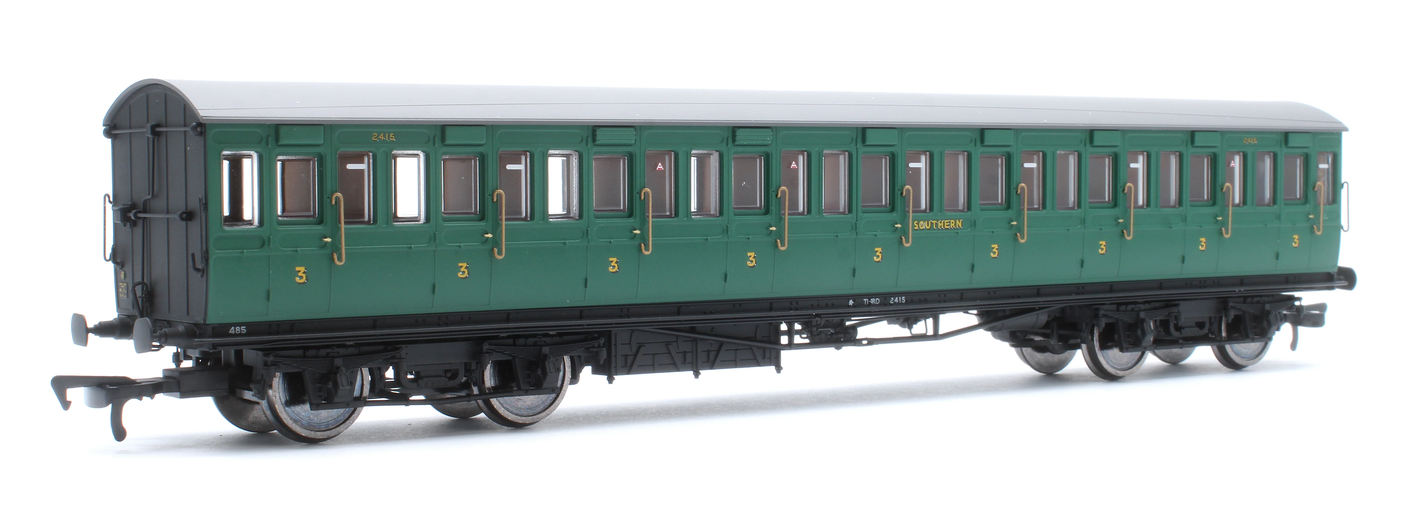 E86022 LBSCR 54ft 'Isle of Wight' 4-Coach Pack SR Malachite Green No. 485 - Image 14