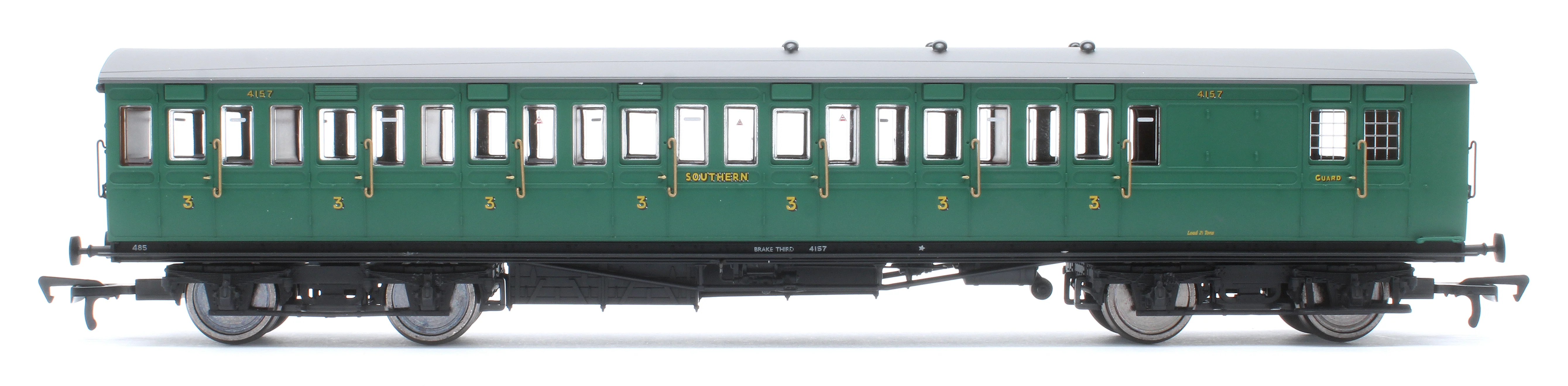 E86022 LBSCR 54ft 'Isle of Wight' 4-Coach Pack SR Malachite Green No. 485 - Image 7